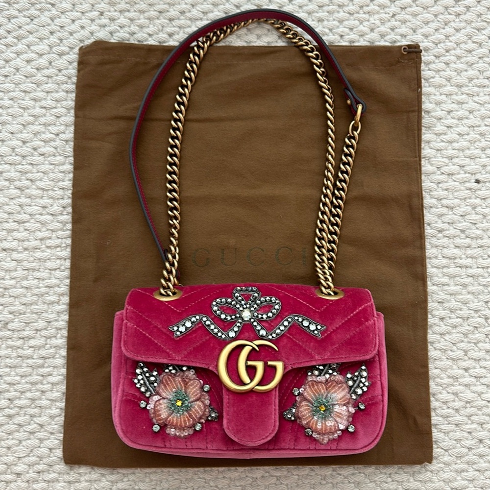 Gucci Velvet Marmont Bag